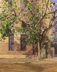 S. M. Fawad, Aram Bagh Karachi, 34 x 44 Inch, Oil on Canvas, Realistic Painting, AC-SMF-127